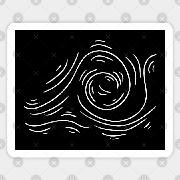 Summer ocean waves Magnet by Xatutik-Art